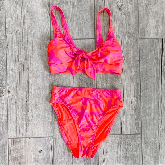 Modcloth Other - 👙SALE $30 👙 NBW Pink high waisted swimsuit Bikini